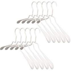 10PCS Simple Plastic Dipping Clothes Hanger Non-Slip Drying Rack Seamless Skidproof Shops Laundry Holder Color Random