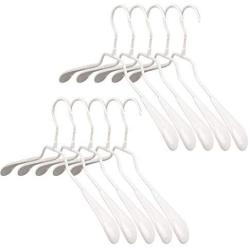 10PCS Simple Plastic Dipping Clothes Hanger Non-Slip Drying Rack Seamless Skidproof Shops Laundry Holder Color Random