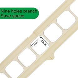 nivimo Plastic Clothes Hangers 9 Holes Branch Space Saving,Premium Clothing Hangers-10 Pack (Beige)