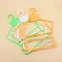 wing1 5PCs Childrens Siamese Clothes Hangers for Clothing Store Plastic Tubular Slotted Child Baby Clothing Hanger Storage Organizer,K