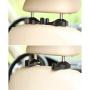 Fashion road 4Pcs Car Headrest Hook with 4Pcs Tyre Valve Dust Caps, Vehicle Universal Car Purse Hook/Car Headrest Hangers Holding for Bag, Purse, Cloth, Grocery, Black