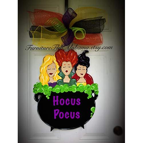 Sanderson Sisters door hanger Hocus Pocus wreath