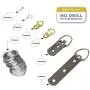 Picture Hanging Kit 450 Pieces | Hardware for Frames Heavy Duty | Great Assortment Includes: Screws, Nails, D Rings, Hooks, Wires, Sawtooth Hangers, Heavy Duty Hooks | Comes with Transparent Solid Box