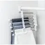 5pcs Random Color Multi-Functional Pants Rack Shelves Portable 5 in1 Stainless Steel Wardrobe Magic Clothes Hanger Storage Drying Hanger 5pcs Random Color Multi-Functional Pants Rack Shelves Portable 5 in1 Stainless Steel Wardrobe Magic Clothes Hanger Storage Drying Hanger