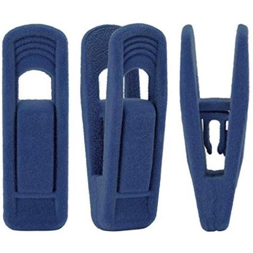 Trgowaul 20 Pack Velvet Pants Hanger Clips, Finger Clips for Hangers, Strong Pinch Grip Clips for Use with Slim-line Clothes Hangers, Clips for Velvet Hangers (Dark Blue) Trgowaul 20 Pack Velvet Pants Hanger Clips, Finger Clips for Hangers, Strong Pinch Grip Clips for Use with Slim-line Clothes Hangers, Clips for Velvet Hangers (Dark Blue)