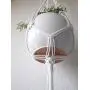 Cotton Modern Macrame plant hanger- Natural white cord Cotton Modern Macrame plant hanger- Natural white cord