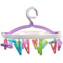 Rommeka Drying Hanger - Portable Circular Laundry Drying Rack with 16 Clips for Socks, Baby Clothes, Cloth Diapers, Bras, Towel, Underwear, Hat, Scarf, Pants, Gloves