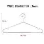 TUXWANG Metal Hangers, 40 Pack Stainless Steel Strong Wire Clothes Hangers-16.5 Inch, Silvery