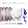 XBDUS Handheld Steamer for Clothes, Hanging/Flat Garment Steamer and Portable Steam Iron with 2 Removable Brushes, Powerful Wrinkle Remover Dry and Fabric Steamer for Home, Travel