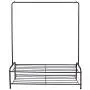 Clothes Rack Metal Garment Racks Heavy Duty Indoor Bedroom Cool Clothing Hanger with Top Rod and Lower Storage Shelf with 2-Tier Shelves 47 x 60 (Length x Height) Brown Clothes Rack Metal Garment Racks Heavy Duty Indoor Bedroom Cool Clothing Hanger with Top Rod and Lower Storage Shelf with 2-Tier Shelves 47 x 60 (Length x Height) Brown