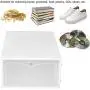 AUNMAS 2 Pcs Clear Plastic Shoe Storage Tidy Organizer Boxes Colorful Liter Stacking Drawer Transparent Storage Shoes Box(3#)