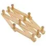 Owl Decoration Wood Hangers - Natural Wood Wall Mounted Expandable Accordion Peg Coat Rack Hanger Hat Closet Hook Expanding Fold Door Wooden Hanger 10 Hooks Owl Decoration Wood Hangers - Natural Wood Wall Mounted Expandable Accordion Peg Coat Rack Hanger Hat Closet Hook Expanding Fold Door Wooden Hanger 10 Hooks