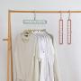 Clothes Hangers with 9 Hole - Samoii Set of 6 Space Saving Hangers Magic Cascading Hanger Closet Clothes Organizer for Skirt Hangers - Clothes Hanger - Pants Hangers - Ultra Thin No Slip