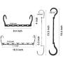 QsQueen Magic Clothe Hanger Pack of 10 Space Saving Clothes Hangers Multi Functional Metal and ABS Plastic Closet Organizer Hanger for T-Shirts, Blouses, Pants and Coats