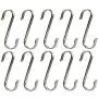 Hulless S Shaped Hanging Hooks 3.5 inch Solid Stainless Steel S Hooks 12PCS Kitchen Hooks for Spoon Pan Pot Hangers Multiple Uses.