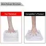 WAYTRIM Foldable Shoe Box, Stackable Clear Shoe Storage Boxes - Storage Bins Shoe Container Organizer, 12 Pack - White