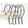 Retrofish Set of 1/5/10, Original Wood Hangers with Non-Slip Stripes, Shoulder Notches, Smooth Finish Wooden Hanger for Camisole, Jacket, Pant, Dress Clothes Hangers, White