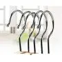 Retrofish Set of 1/5/10, Original Wood Hangers with Non-Slip Stripes, Shoulder Notches, Smooth Finish Wooden Hanger for Camisole, Jacket, Pant, Dress Clothes Hangers, White