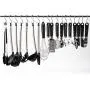 One76 10 Pack S Shaped Hanging Hooks, Heavy Duty Stainless Steel S Hooks Pan Pot Holder Rack Hooks Hanging Hangers for Kitchenware Pots Utensils Clothes Bags Towels Plants (10Pcs Silver) One76 10 Pack S Shaped Hanging Hooks, Heavy Duty Stainless Steel S Hooks Pan Pot Holder Rack Hooks Hanging Hangers for Kitchenware Pots Utensils Clothes Bags Towels Plants (10Pcs Silver)