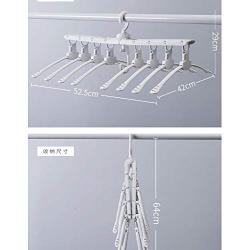 Bamboo Rotatable Thickened Hanger Multifunctional Storage Artifact Folding Multi-Layer Magic Clothes Shelf Hanger Save Space