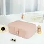 Jewelry Box,Necklace Ring Storage Organizer Double Layer Travel Synthetic Leather Jewel Cabinet Gift Case for Women -Cross Pattern