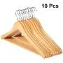 10pcs Solid Wood Hanger Non-Slip Hangers Clothes Hangers Shirts Sweaters Dress Hanger Drying Rack for Home 10pcs Solid Wood Hanger Non-Slip Hangers Clothes Hangers Shirts Sweaters Dress Hanger Drying Rack for Home