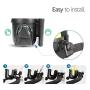 Universal Stroller Cup Holder, Universal Stroller Organizer Baby Bottle Holder - Stroller Accessory, Parent Cup Holder for Stroller/Bike (Phone Holder + 2 Hooks + 2 Toy Straps)