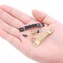 Rustark 120Pcs Heavy Duty Sawtooth Picture Hangers Frame Hanging Hangers Double Hole with Screws - 2 Colors, Golden and Black