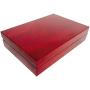 Cufflink Ring Storage Boxes Jewelry Display Wood Organizer Case - Cherry