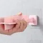 Grey990 Household Plastic Clothes Hanger Organizer Rack Storage Holder with Suction Cup A/B Size Pink A