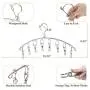 Clothes Drying Rack Stainless Steel Laundry Drying Rack Clothes Hanger with 8 Clips Metal Clothespins for Drying Socks, Towels, Diapers, Bras, Baby Clothes,Underwear, Gloves (5 Pack) Clothes Drying Rack Stainless Steel Laundry Drying Rack Clothes Hanger with 8 Clips Metal Clothespins for Drying Socks, Towels, Diapers, Bras, Baby Clothes,Underwear, Gloves (5 Pack)