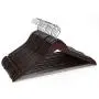 JS HOME Suit/Coat Hangers, Solid Wood Pants/Trousers Hangers with Notched Cut Shoulder, Non-Slip Tube for Pant Bar, Walnut Finish - 18 Pack JS HOME Suit/Coat Hangers, Solid Wood Pants/Trousers Hangers with Notched Cut Shoulder, Non-Slip Tube for Pant Bar, Walnut Finish - 18 Pack