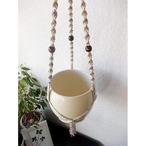 Macrame plant hanger- Many colors available-Macrame Plant Hanger Indoor Hanging Planter Basket Cotton yarn Macrame plant hanger- Many colors available-Macrame Plant Hanger Indoor Hanging Planter Basket Cotton yarn