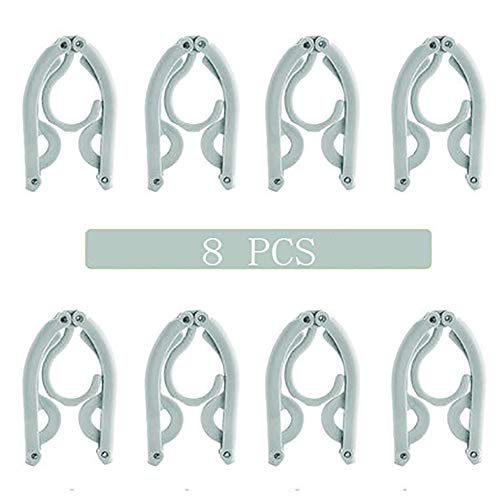 HJYPYJ Magic Hanger,Portable Multifunctional Hangers,Non-Slip Folding Hangers,Space Saving Organizer Hanger Durable/Blue / 40x20cm