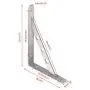 YUMORE Shelf Bracket 10'', Heavy Duty Stainless Steel Solid Shelf Support Corner Brace Joint Right Angle Bracket, The Bar with Hole to Hang Clothes Hooks or S Hook, 1 L Bracket with 2 S Hook,2 Pack YUMORE Shelf Bracket 10'', Heavy Duty Stainless Steel Solid Shelf Support Corner Brace Joint Right Angle Bracket, The Bar with Hole to Hang Clothes Hooks or S Hook, 1 L Bracket with 2 S Hook,2 Pack