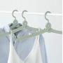 WofuL 4pcs Folding Coat Hanger,Portable Travel Clothes Hanger,Outdoor Windproof Skirt Hangers