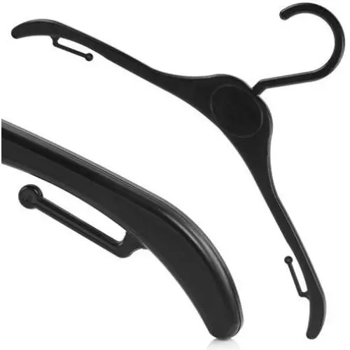 HANGERWORLD 20 Black 11.8inch Plastic Kids Coat Clothes Garment Baby Toddler Top Hangers HANGERWORLD 20 Black 11.8inch Plastic Kids Coat Clothes Garment Baby Toddler Top Hangers