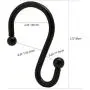 Metal Shower Curtain Hooks - Brushed Nickel,Set of 12 Rings,Shower Hooks for Curtain Shower Rings,Rust Resistant S Shaped Hooks Hangers for Shower Curtains, Kitchen Utensils, Clothing Metal Shower Curtain Hooks - Brushed Nickel,Set of 12 Rings,Shower Hooks for Curtain Shower Rings,Rust Resistant S Shaped Hooks Hangers for Shower Curtains, Kitchen Utensils, Clothing