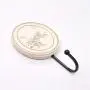 abodent.com Oval Cream Dove/Sparrow Bird Plaster Coat Hook Hooks Wall Mounted Door Hook Hanger for Hat Coat Clothes Kitchen Bathroom Bedroom Office (Screws Included)