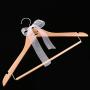 Flameer Vintage Plain Wooden Wedding Dress Hanger Bridal Groom Coat Hangers Party Gift
