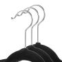 Casafield 50 Black Velvet Suit Hangers - Space-Saving Non-Slip Clothes Hanger