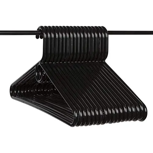 Neaties American Made Black Super Heavy Duty Plastic Hangers, Plastic Clothes Hangers Ideal for Everyday Use, Clothing Standard Hangers, 18pk Neaties American Made Black Super Heavy Duty Plastic Hangers, Plastic Clothes Hangers Ideal for Everyday Use, Clothing Standard Hangers, 18pk