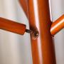 MAFYU Coat Rack European Solid Wood Nine Hanger Stand Style Coat Rack Tripod Three Foot Support Drying Hanger Bedroom Clothes Storage Rack
