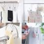 MEIYIN 20 Pcs Stainless Steel Laundry Hanging Clip Hook Clothes Peg Boot Hanger Towel Holder Paper Files Snack Binder Clip
