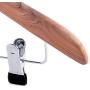 HANGERWORLD 10 Cedar Wood 17.3inch Coat Clothes Garment Pants Skirt Adjustable Clip Hangers