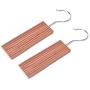 Vosarea 5PCS Cedar Hang up Natural Cedar Blocks Hanger for Clothes Storage Odor Protection