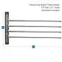 Swing Arm Towel Bar - Wall Mounted Stainless Steel Bathroom Towel Rack - Hanger Towel Holder Organizer - Perfect Towel Rack With 4 Arms - Polished Finish (10" X 17")
