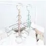 10pcs Random Color Folding Rotating 5 Holes Magic Plastic Clothes Hanger, Space Saving Wardrobe Hanging Organizer Windproof Coat Hanger Decoration