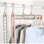 10pcs Random Color Multi-Port Support Circle Clothes Hanger Clothes Drying Rack Multifunction Plastic Scarf Clothes Hangers Hangers Storage Racks