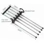 5PC Random Color 5 in 1 Pant Rack Shelves Stainless Steel Clothes Hangers Multi-Functional Wardrobe Magic Hanger Space Saving Hangers Decoration